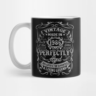 Vintage 1986 34th Birthday 34 Years Old Gift Mens Mug